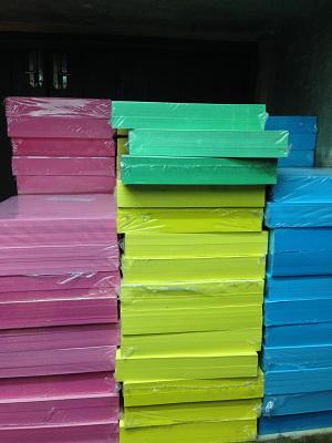 Papel 40kg Tamanho Oficio Colorido Pct Com 200 Fl (cores Azul, Amarelo, Verde e Rosa) Exceto Branco